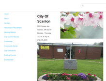 Tablet Screenshot of cityofscanlon.com